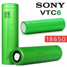 Baterie SONY VTC6 18650 tvrdá (3000mAh, 15A-30A)