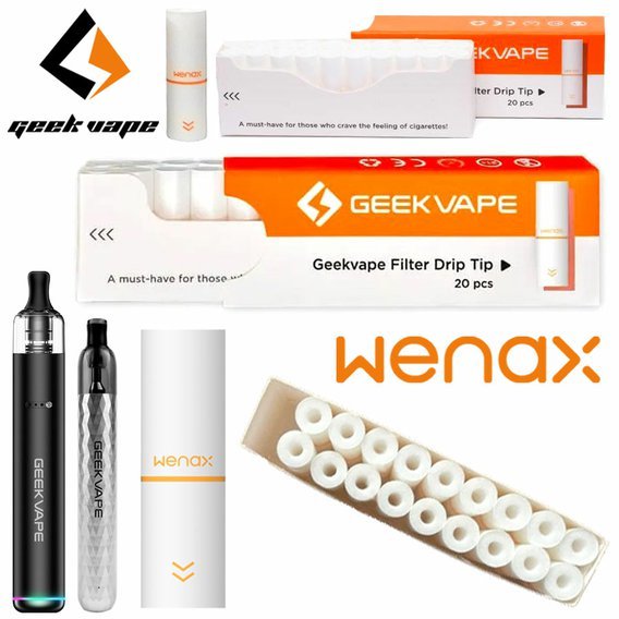 Bavlněné filtry pro Geekvape Wenax Filter Drip Tip 20 ks.jpg