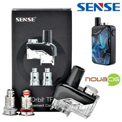 Náhradní cartridge pro Sense Orbit TF Pod (3ml)+2x HLAVA 0.6/1.1ohm