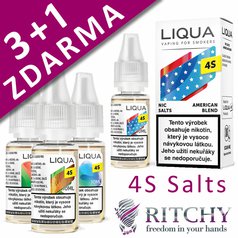 E-liquid LIQUA 4S Salts 18/20mg/ml (50PG/50VG) 3+1 ZDARMA