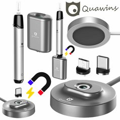 Magnetická nabíječka USB-C/micro USB Quawins bezdrátová s PowerBankou