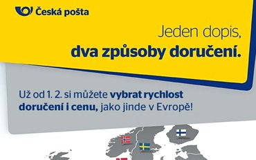 Česká pošta - Dvourychlostní doručování