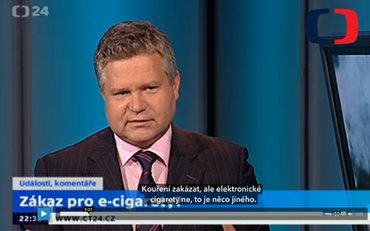 Česká televízia prezentuje pozitíva e-fajčenia