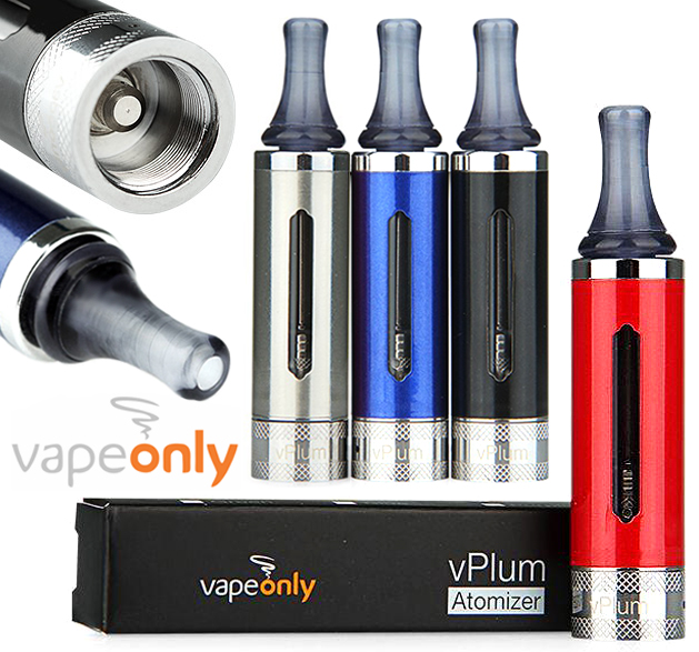 VapeOnly vPlum BVC Clearomizer (Ø16,5mm/3ml/1.8ohm/Pyrex/Nerez)